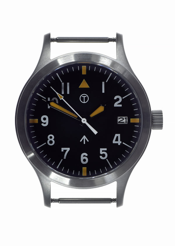 MWC Mk III Stainless Steel 1950's Pattern 100m Water Resistant Automatic Military Watch with Retro Dial and Sapphire Crysta - Ex Display Watch from the IWA Show