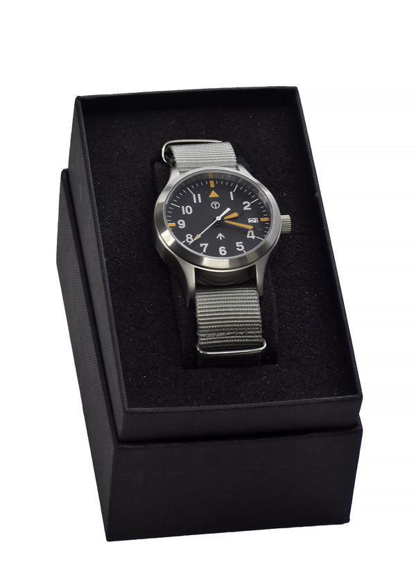 MWC Mk III Stainless Steel 1950's Pattern 100m Water Resistant Automatic Military Watch with Retro Dial and Sapphire Crysta - Ex Display Watch from the IWA Show