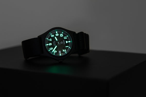 MWC G10 50m / 165ft Water Resistant PVD Stealth Infantry Watch with Battery Hatch