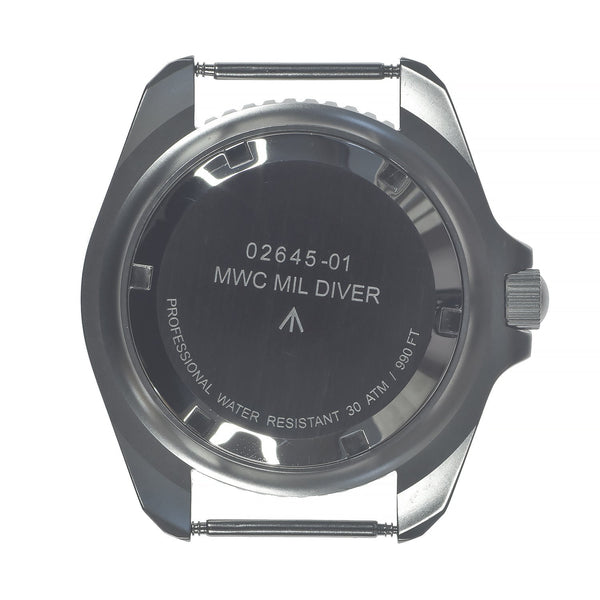 Brand New and Very Rare Original 2001 MWC Stainless Steel Quartz Military Divers Watch