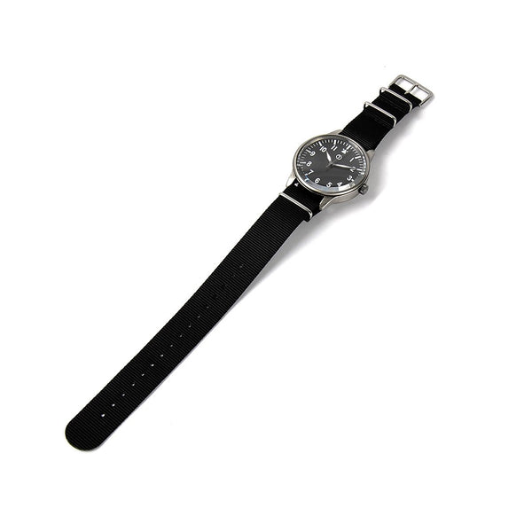 1960s Pattern Military Watch in Retro Pattern Casing on Nylon Webbing Strap - Needs a New Battery But Brand New