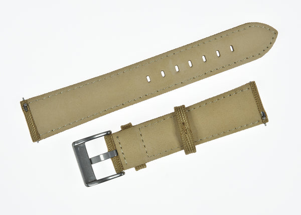 22mm Khaki Sailcloth CORDURA® Watchstrap
