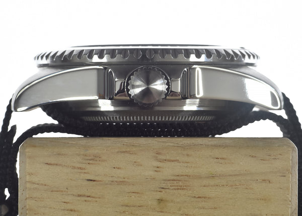 MWC 24 Jewel 1982 Pattern 300m Automatic Military Divers Watch with Sapphire Crystal on a NATO Webbing Strap - Ex Display Watch From the U.S Shot Show Save 50% Off Normal Price