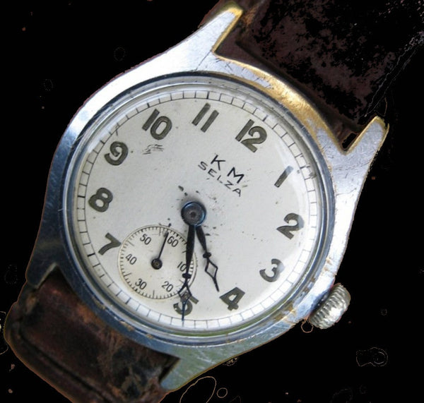 Selza Kriegsmarine (Germany Navy) WW2 Pattern Watch with 21 Jewel Automatic Mechanical Movement - Brand New But Might Need a Check Over