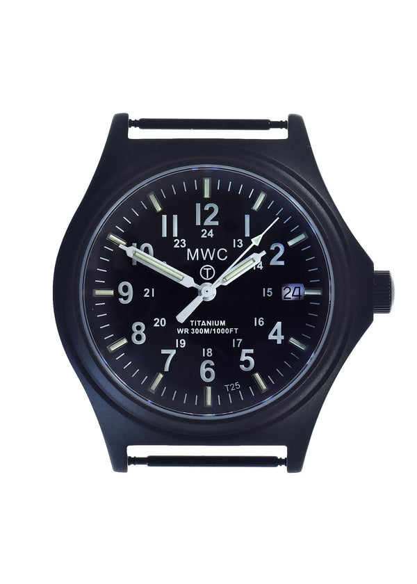 Titanium G10 Military Watch with 300m Water Resistance, Sapphire Crystal, 10 Year Battery Life and GTLS Tritium Illumination - Ex Display Watch from the 2025 Border Security Expo - Half Price to Clear - Location UK