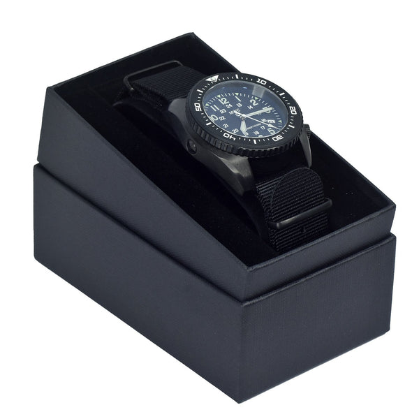 MWC 500m (1640ft) Water Resistant Stainless Steel Automatic Divers Watch With 12/24 Dial, Sapphire Crystal, Ceramic Bezel and Helium Valve - 2 x Brand New Surplus Watches to Clear From a Trade Show
