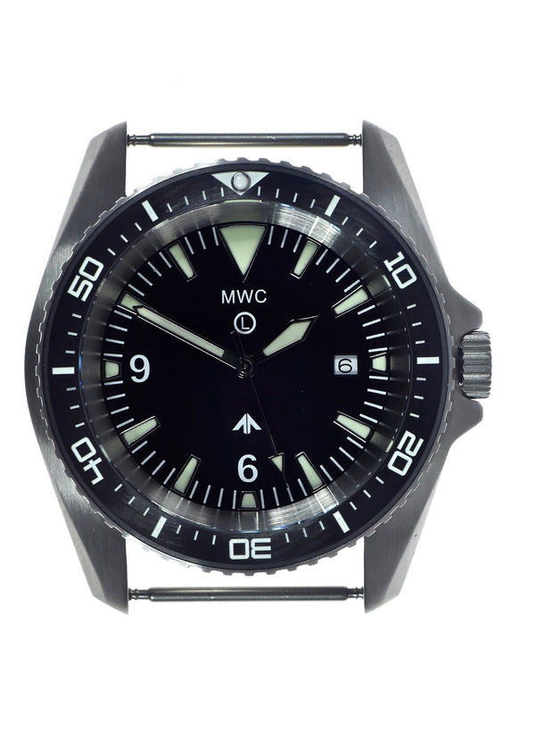 MWC Military Divers Watch in Stainless Steel Case with Sapphire Crystal, Ceramic Bezel and Solid Fixed Strap Bars (Quartz) Ex Display Watch from FEINDEF (La feria de Defensa y Seguridad de España) in Spain