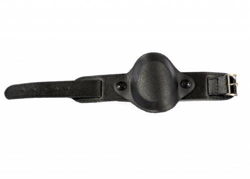 18mm Black 1950s Pattern Leather Military Watch Strap with Protective Face Cover - SAVE 70% SURPLUS STOCK REDUCED TO CLEAR