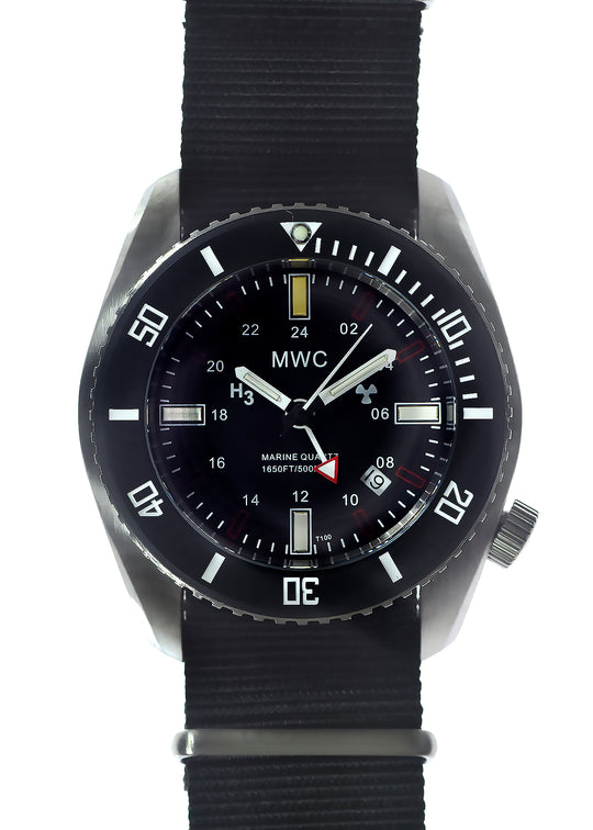 MWC "Submarine / Naval Crew Divers Watch" 500m (1,640ft) - Running and Looks New But Bezel Needs Resetting