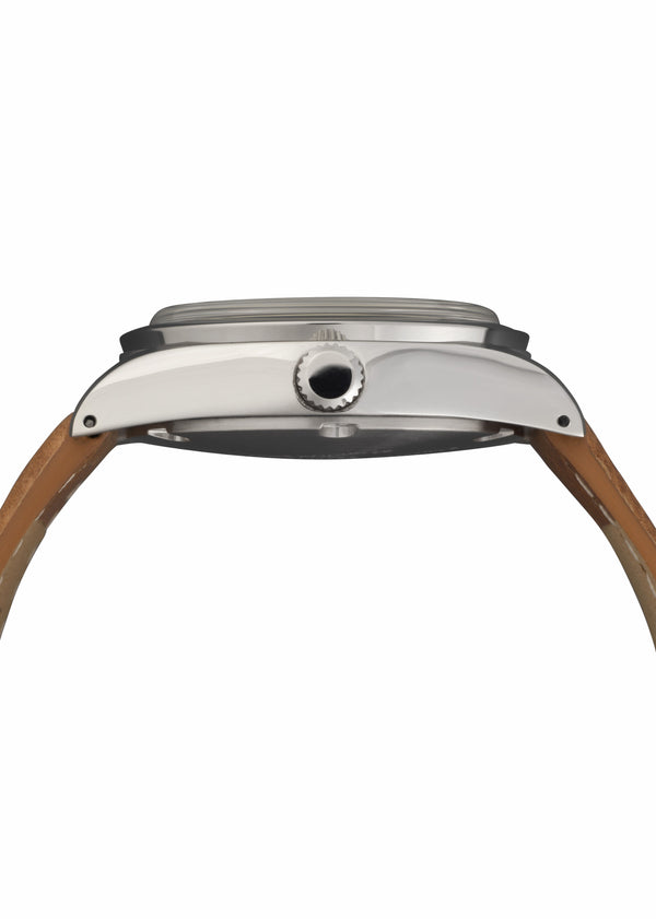 Aeschbach 1950s Pattern 25 Jewel Automatic Watch with Retro Luminous Paint, Sapphire Crystal and Calf Leather Strap - Ex photographic Sample Reduced