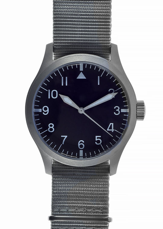 MWC 100m Water Resistant Retro Pattern General Service Watch with Hybrid Mechanical/Quartz Movement - New Battery Likely Needed Hence Reduced to Well Under Half Price to Clear