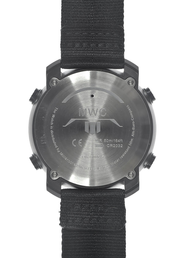 MWC Tactical Military Watch with LCD Digital Display. Functions Include Altimeter, Barometer, Compass, Dual Time Zones and Step Counter - Brand New Pre-Production Watch Reduced