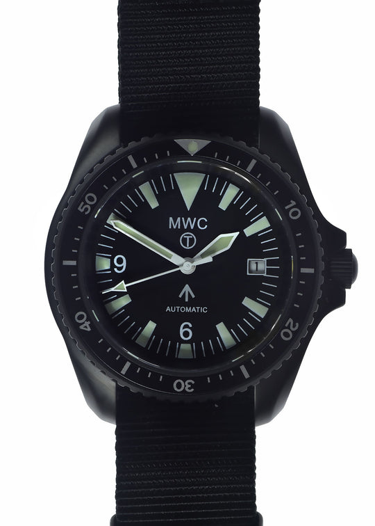 MWC 1999-2001 Pattern Black PVD Automatic Military Divers Watch - Sapphire Crystal and 60 Hour Power Reserve - Ex Display Watch Reduced