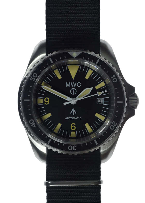 MWC 1999-2001 Pattern Automatic Military Divers Watch  - Retro Luminous Paint, Ceramic Bezel and Sapphire Crystal