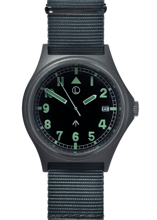 G10 100m Water resistant Military Watch with 12 Hour NATO Pattern Dial in Stainless Steel Case with Screw Crown (Unbranded) - 1 x Ex Display Watch Available