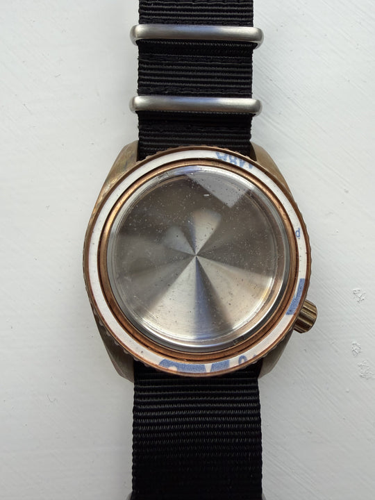 MWC 100ATM Professional Military Diver’s Watch Casing to Create an Automatic 100ATM Water Resistant Professional Bronze Military Divers Watch - Compatible with the Swiss ETA-2824-2 / STP1-11 Etc (Excludes Movement)