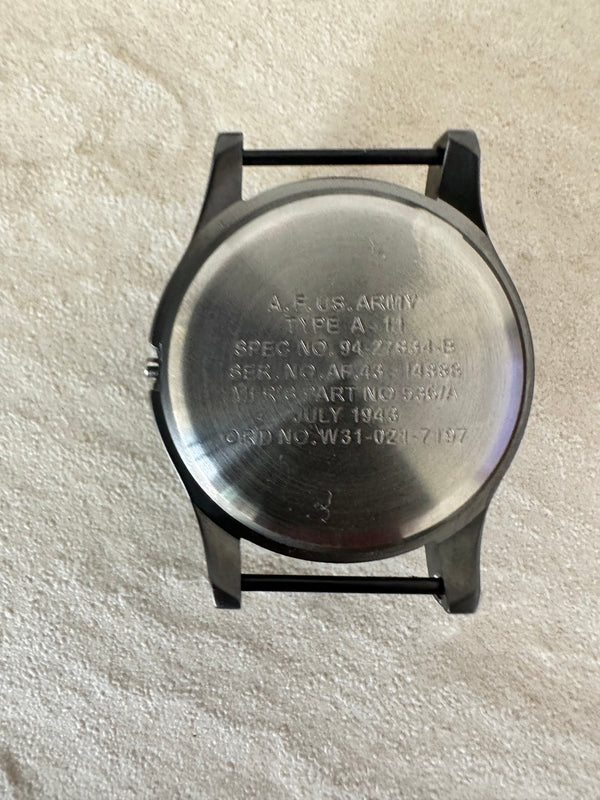 Being Sold as a Pair : 1 x GG-W-113 and 1 x A-11 1940s WWII Pattern Military Watch both in Excellent Condition but the A-11 Needs a Crown