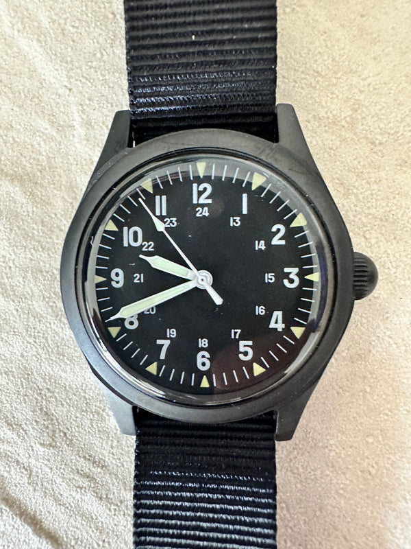 Being Sold as a Pair : 1 x GG-W-113 and 1 x A-11 1940s WWII Pattern Military Watch both in Excellent Condition but the A-11 Needs a Crown