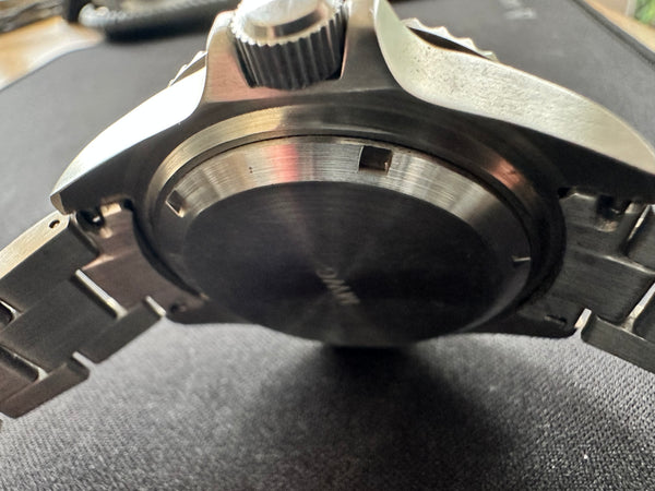 MWC 24 Jewel 300m Automatic Military Divers Watch on a Matching Bracelet - Running