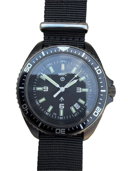 MWC 2011 200m/660ft Water Resistant PVD Quartz Military Watch with Tritium GTLS - No Fault Apparent and Running