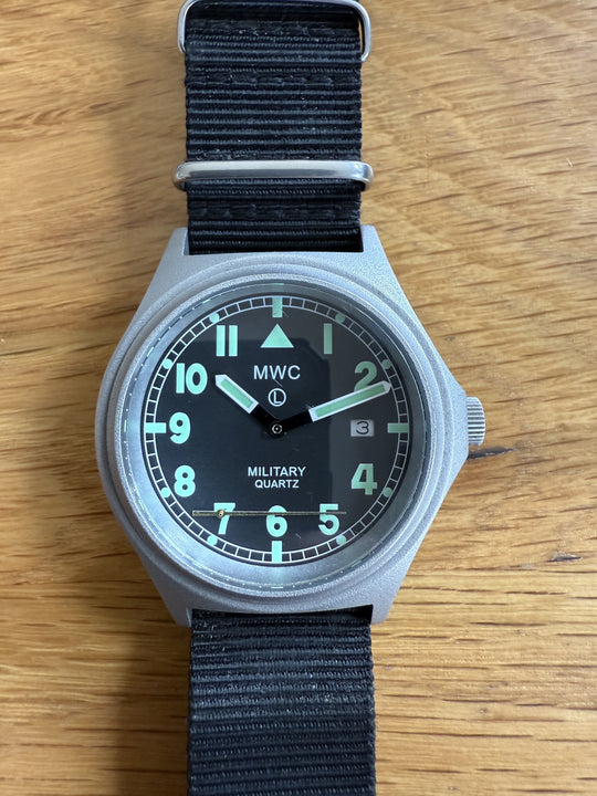 MWC G10BH 50m (165ft) Water Resistant NATO Pattern Military Watch - Running but Hand Needs Resetting