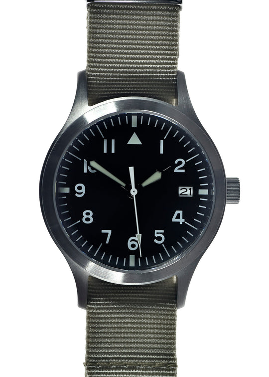 MWC Mk III Stainless Steel 1950's Pattern 100m Water Resistant Automatic Military Watch with Sapphire Crystal - Ex Display Watch from the SPIE Security + Defence Show in Berlin Reduced to Half Price to Clear (Item Location UK)