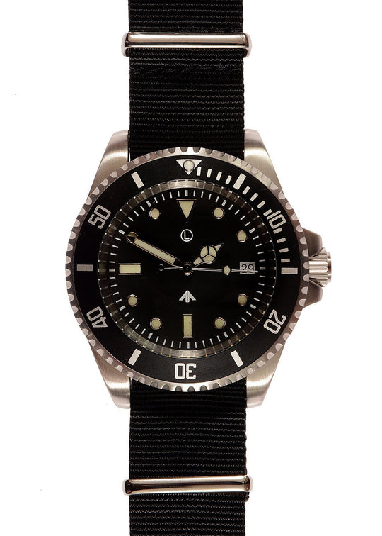 MWC 300m / 1000ft Stainless Steel Quartz Military Divers Watch (Unbranded) Ex Display Watch from a Trade Show