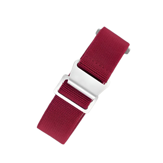22mm Elasticated French Navy and Special Forces Strap in Maroon