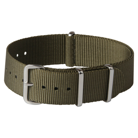 18mm Nylon Webbing NATO Military Watch Strap Army Green
