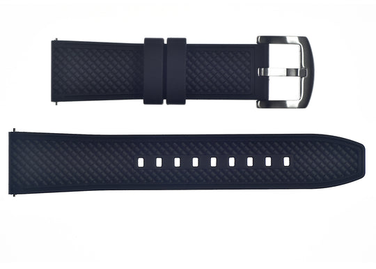 20mm FKM (Patterned) Rubber Strap with Quick Release Feature for Fast and Easy Fitting and Removal