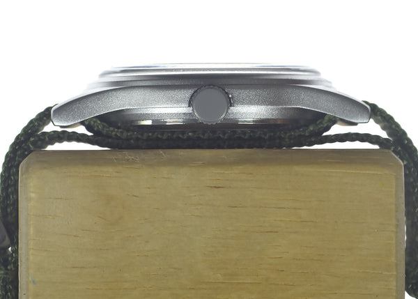 MWC Classic 1960s/70s European Pattern Military Watch on an Olive Military Webbing Strap - Ex Display Watch