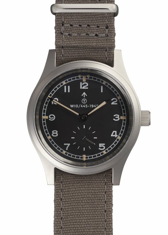 MWC 1940s/1950s "Dirty Dozen" Pattern General Service Watch with 24 Jewel Hand Winding Swiss SW216 Movement and Box Sapphire Crystal - Ex Photographic Sample Reduced