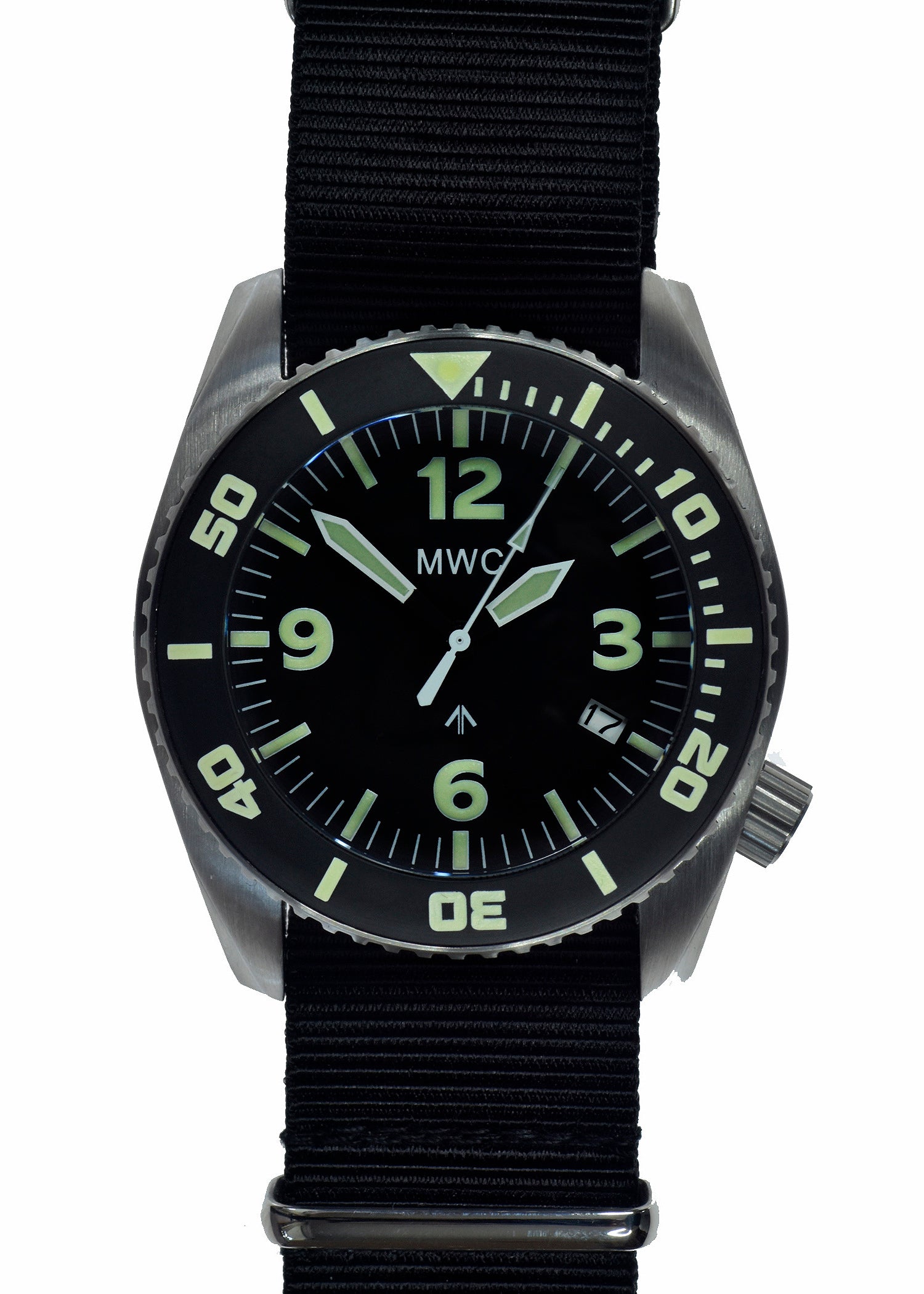 MWC "Depthmaster" 100atm / 3,280ft / 1000m Water Resistant Military Divers Watch in Stainless Steel Case with Helium Valve (Quartz)