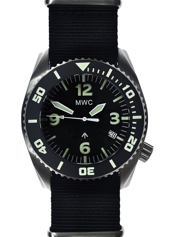 MWC "Depthmaster" 100atm / 3,280ft / 1000m Water Resistant Military Divers Watch in Stainless Steel Case with Helium Valve (Automatic)
