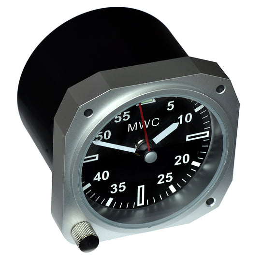 Limited Edition Replica Cockpit / Desk Clock in Aluminium Finish