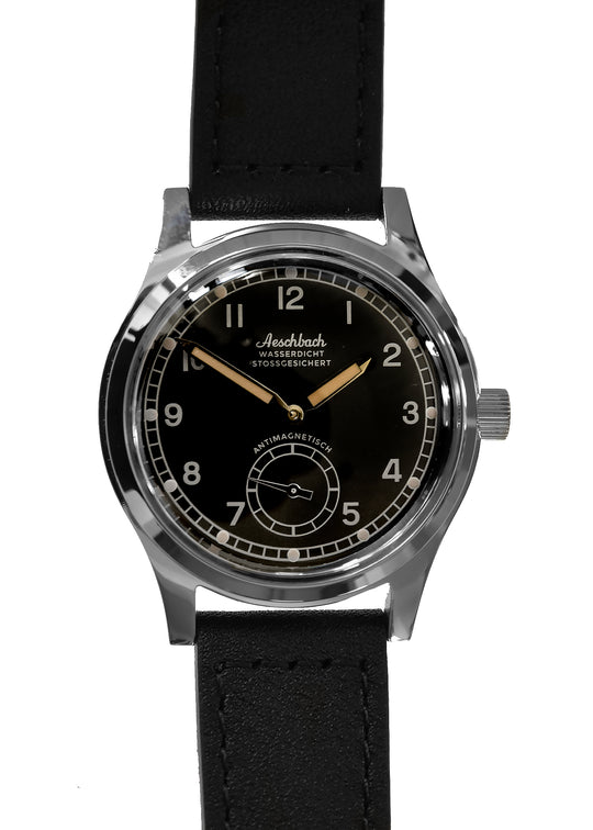 Aeschbach WW2 Pattern Luftwaffe / Reichsluftfahrtministerium (RLM) Pilots Watch with a 17 Jewel Hand Winding Mechanical Movement - Ex Display Watch from the Border Expo Show