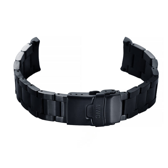 MWC Black PVD Steel 20mm Bracelet to fit 300m Divers Models - Surplus Stock to Clear
