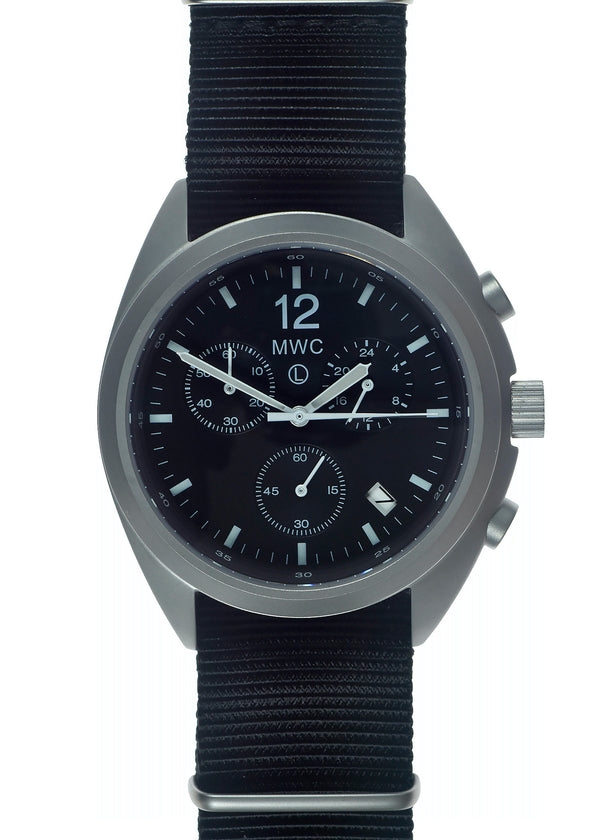MWC NATO Pattern Stainless Steel Hybrid Military Pilots Chronograph with Sapphire Crystal -  1 of 2 Ex Display Watches From the Singapore Air Show at Changi Exhibition Centre