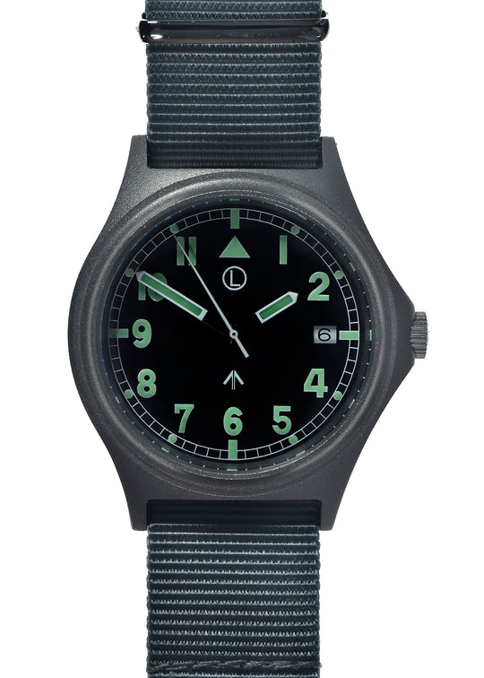 G10 100m Water resistant Military Watch with 12 Hour NATO Pattern Dial in Stainless Steel Case with Screw Crown (Unbranded) - 1 x Ex Display Watch Available