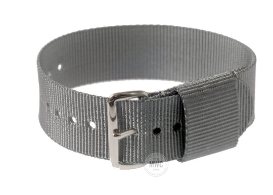 18mm US Grey Military Watch Strap