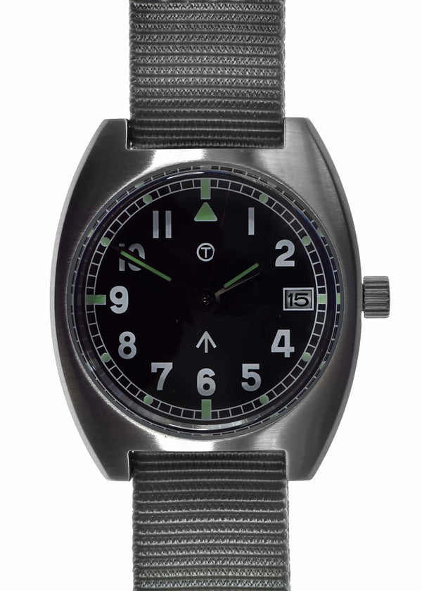 Military Industries W10 1970s Pattern Automatic Military Watch with 100m / 330ft Water Resistance - Date Version - Ex Display Watch Save 50%!