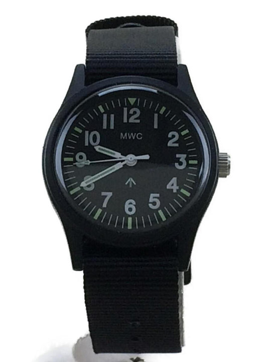 MWC Classic 1960s/70s Matt Black European Pattern Military Watch Webbing Strap