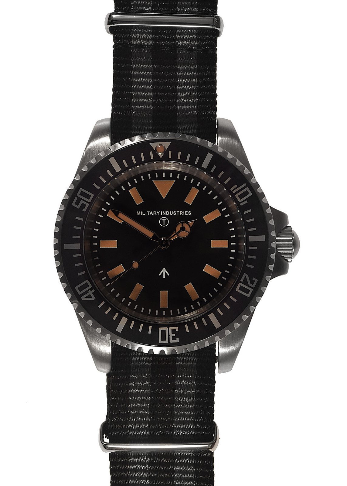 Military Industries 1982 Pattern 300m Water Resistant Military Divers Watch Without Date Window (Automatic) Ex Display Watch from 2024 Shot Show in Las Vegas Under Half the Normal Retail Price