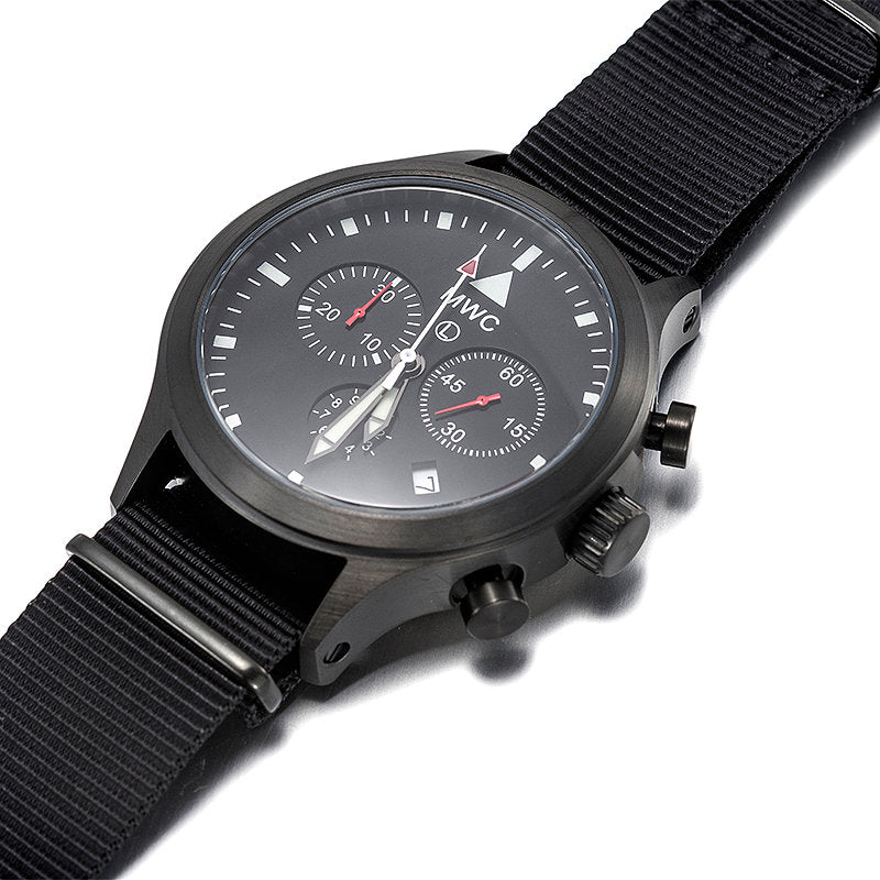Rare MWC MIL-TEC MKIV PVD Stainless Steel Military Pilots Chronograph - Ex Display Watch from a Trade Show in 2015