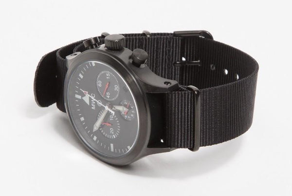 Rare MWC MIL-TEC MKIV PVD Stainless Steel Military Pilots Chronograph - Ex Display Watch from a Trade Show in 2015