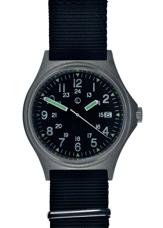 MWC G10 100m Water resistant Military Watch in Stainless Steel Case with Screw Crown - Brand New but Crown Needs Attention