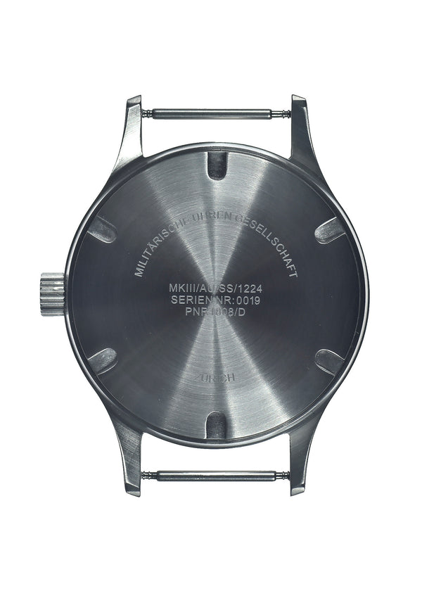MWC Mk III Stainless Steel 1950's Pattern 100m Water Resistant Automatic Military Watch with Sapphire Crystal (Unbranded Variant)