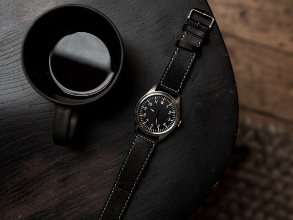 MWC 1940s Pattern Classic 46mm Limited Edition XL Military Pilots Watch with Sapphire Crystal - With Plain Caseback Suitable for Engraving - Ex Display Watch from a Trade Show Save 50%!