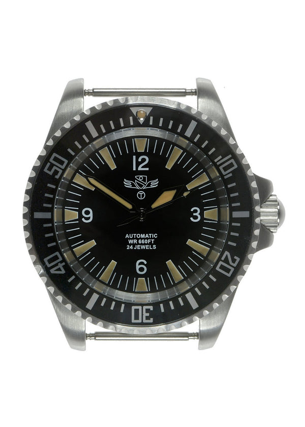Military Industries Early 1980s Pattern Automatic 24 Jewel Stainless Steel Divers Watch - Ex Display Watch from a Trade Show Under Half Price!
