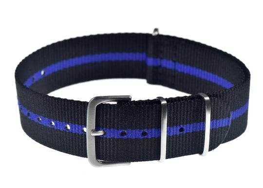 20mm "Thin Blue Line" Police Pattern Ballistic Nylon Webbing Strap